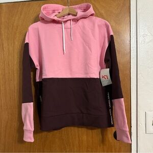 NWT Kari Traa Astrid Hood Women’s M Pink Brown Colorblock Hoodie